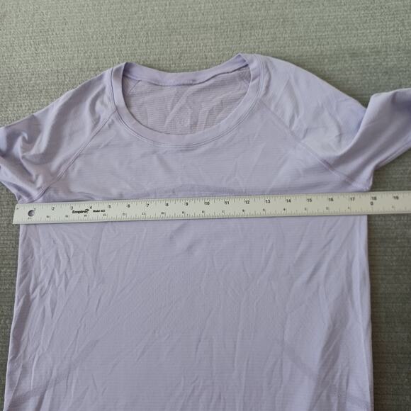 Lululemon Shirt Women 8 Swiftly Long Sleeve Knit Stretch Casual Gym Run - Picture 6 of 8